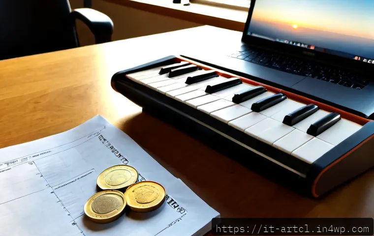 Home 11 사운드 아트 프로젝트 기획서 작성법 - Photorealistic creative planning desk for a sound art project in an Italian studio, abstract wavefor...